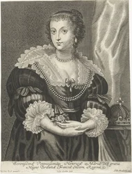Portret van Henrietta Maria, echtgenote van Karel I van Engeland