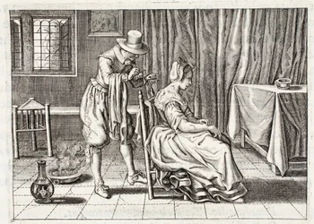 Toepassing van bloedzuigers, illustratie uit 