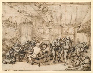 Boeren in de gelagkamer