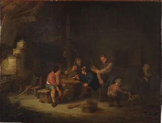 Interieur met Boeren