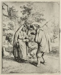 Man en Vrouw Praten