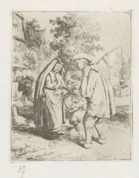 Man en vrouw in gesprek