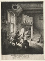 Het atelier van de schilder