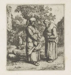 Twee oude vrouwen in gesprek