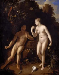 Frans: Adam et Ève près de l