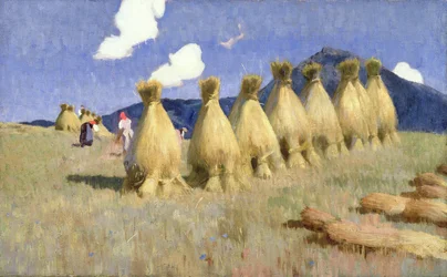Zeven korenschoven in Opper-Hongarije, c.1906