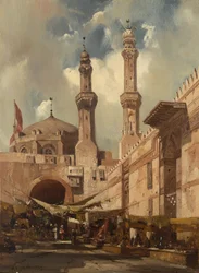 Een bazaar in Caïro, 1839
