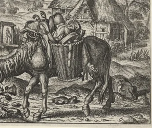 Fabel van de ezel beladen met lekkernijen