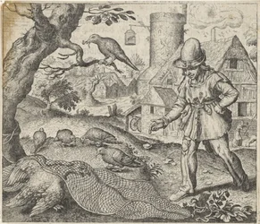 Fabel van de kiekendief en de koekoek