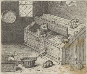 Fabel van de oude kat en de muizen