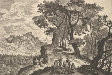 Landschap met Tobias en de Engel en Zigeuners
