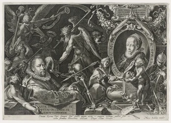 Bartholomaeus Spranger en zijn vrouw, Christina Muller, 1600
