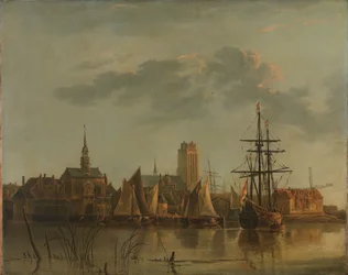 View of Dordrecht at Sunset