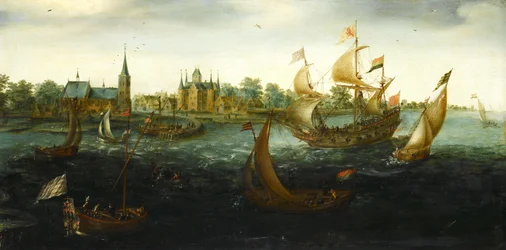 Schepen bij IJsselmonde