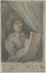 Detail (zelfportret van Constantijn Daniël à Renesse)