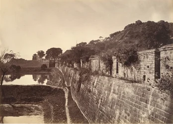 Een deel van de stadsmuur, Foochow, ca. 1869