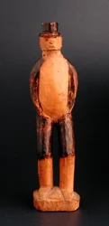 Staand figuur van een Europese man, Zuidoost-Afrika, eind 19e eeuw