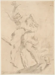 Studie voor Hercules en Antaeus