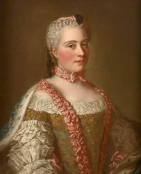 Naar Jean Étienne Liotard - Portret van Marie-Josèphe de Saxe