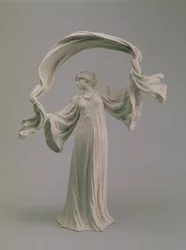 Danser met een sjaal van een tafelstuk, Sèvres, 1900
