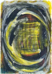 Energetische gele vortex