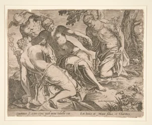 Mercurius en de Drie Gratiën