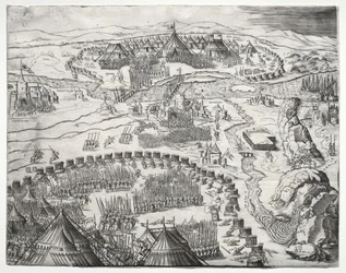 De Positie en het Kamp van de Legers van Karel V en Soliman II, 1532