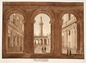 Het Palazzo Imperiali Valentini. Archeologische Restauratie, 1833