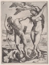 Apollo en Daphne, gedateerd 1515