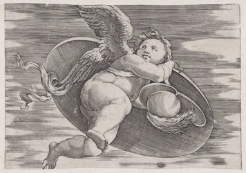 Eros steelt het schild van de man, ca. 1514-36