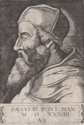 Paus Paulus III met een kalot