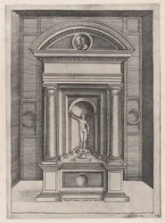 Speculum Romanae Magnificentiae: Het Altaar van Jupiter in de Oudste Tempel op de C..., ca. 1514-1536