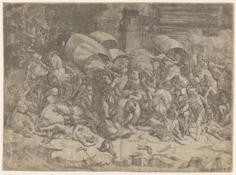 Veldslag tussen Romeinen en Carthagers, ca. 218-201 v.Chr.