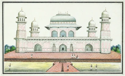 Het graf van Itimad-Ud-Daula, nabij Agra, c.1830s