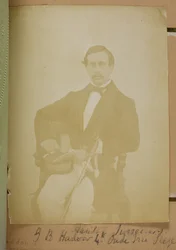 Chirurg G.B. Hadow 4e Oude Irr Beleg, ca. 1856-57 (z/w foto)