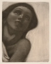 Mezzotint (thema uit het fresco "De lente" in het Jusélius-mausoleum)
