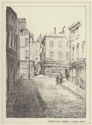 Carrington Street, kijkend naar het westen