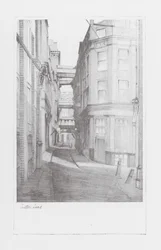 Londen Lanes: Carter Lane (litho)