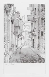 Londen Lanes: Harp Lane (litho)