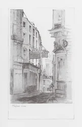 Londen Lanes: Milford Lane (litho)