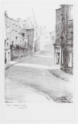 Londen Lanes: New Gravel Lane (litho)