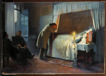 Het sterfbed van Madame Bovary (schilderij op doek)