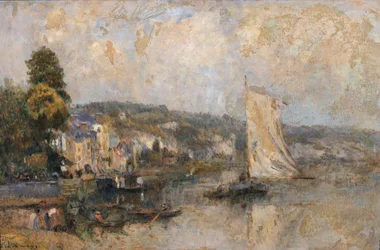 De Seine bij La Bouille, nabij Rouen