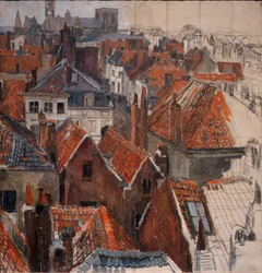 De daken van Gent (onvoltooide versie), ca. 1920-22