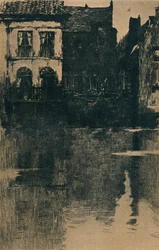 Oude Huizen aan de Waterkant, ca. 1886-1906, 1906-7