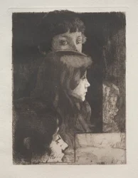 Studie van hoofden, 1899