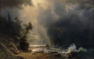 Puget Sound aan de Pacifische kust, 1870