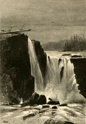 Zuidzijde van Willamette Falls, 1872