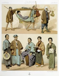 Kostuums en transport in Japan