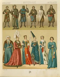 "Le Costume Historique" (De Complete Kostuumgeschiedenis) door Auguste Racinet, Deel IV